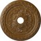 Ekena Millwork Palmetto Medallion (Canopies up to 3 5/8"), 23 5/8"OD x 3 5/8"ID x 1 5/8"P, Smokey Topaz Crackle CM23PMSTC - alternate 1